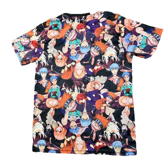 Anime Fresh Prints Drill Cartoon Collage Clothing Men’s M Shirt - Picture 2 of 8